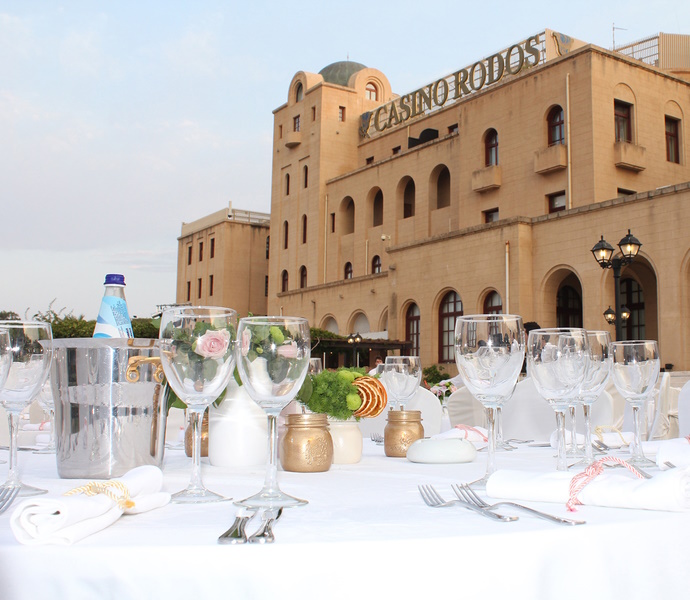 Rhodes wedding ceremonay at Grande Albergo Wedding Venue