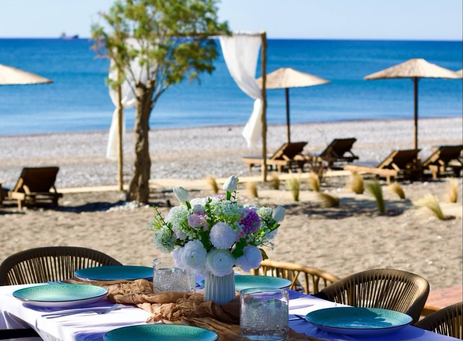Rhodes beach wedding at The Lighthouse Rhodes