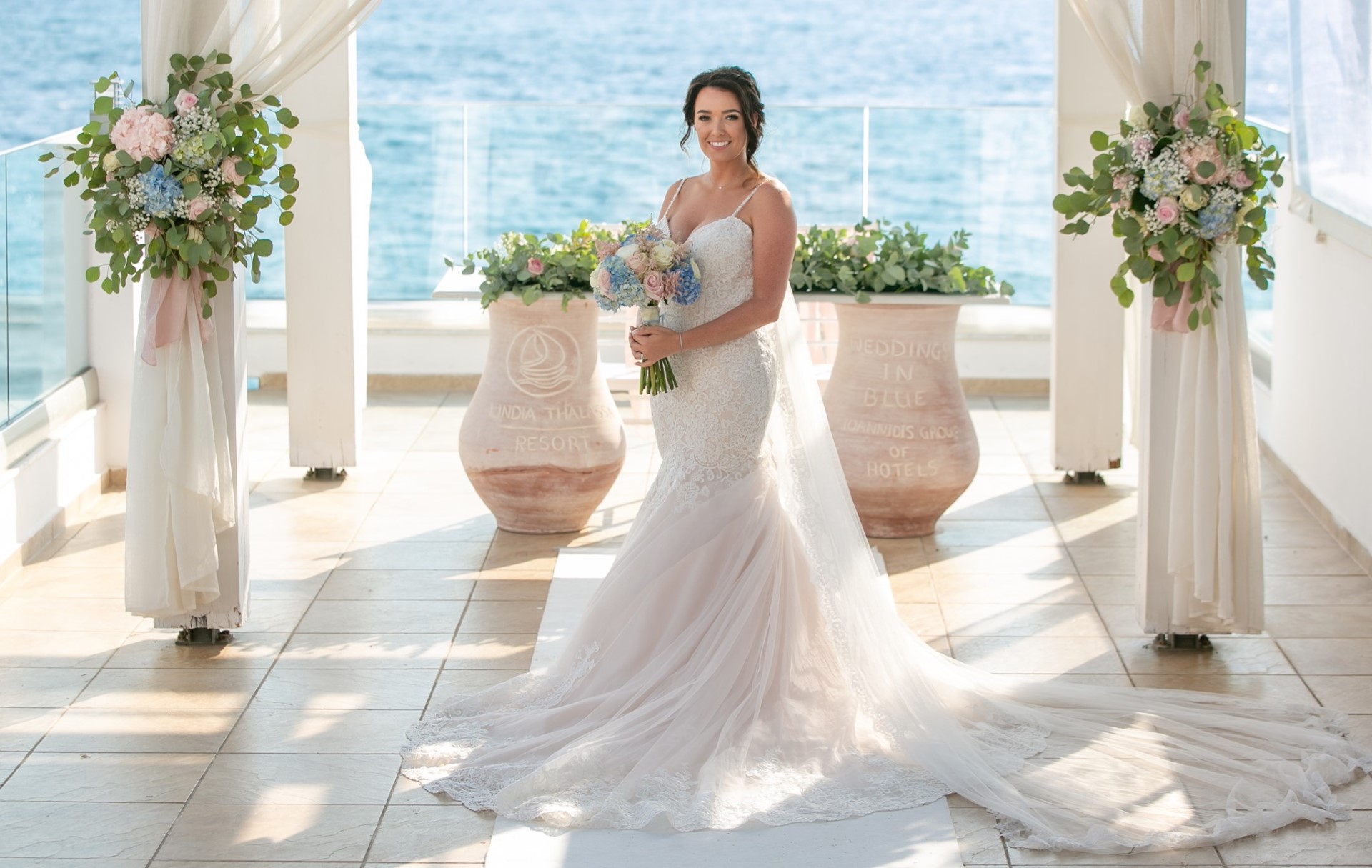 Pefki Island Blue Lindos Wedding Ceremony Venue