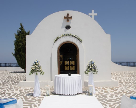 Rhodes wedding at St Sofia Chapel Wedding Venue