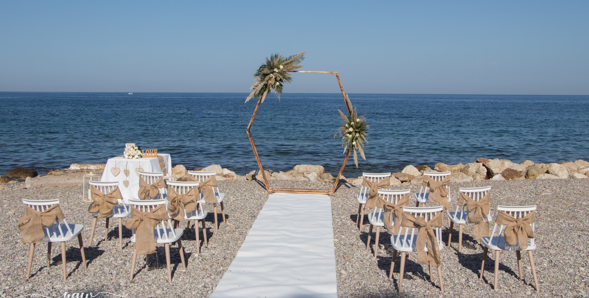 Tsambikos Beach Wedding Reception Venue Rhodes