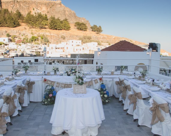 Kalypso Lindos wedding reception venue