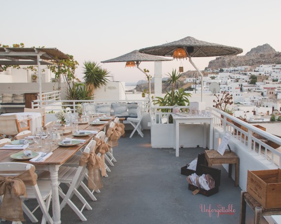 Lindos wedding reception at Cesars