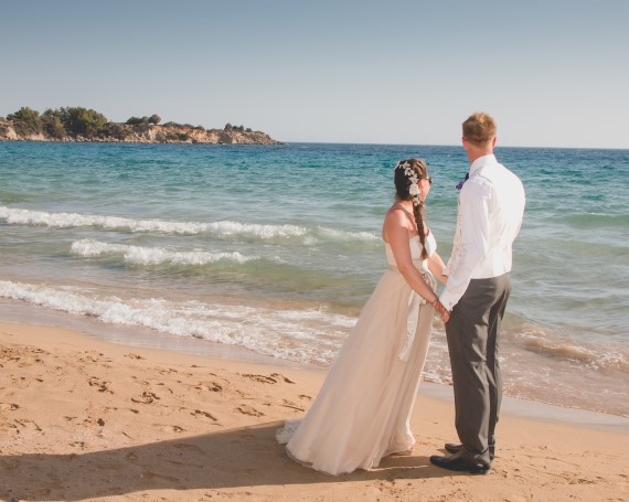 Wedding reception at Philosophia, Lindos